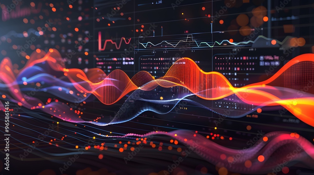 Poster techniques for visualizing real-time or updated data through interactive elements such as sliders, f