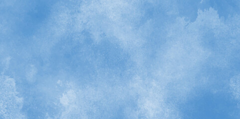 watercolor design with watercolor texture with tiny white clouds, Digital art painting of cloudy sky, blurred and grainy Blue powder explosion with natural cloudy clouds and fog.