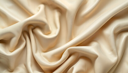 Obraz premium Beautiful beige leather as background, top view