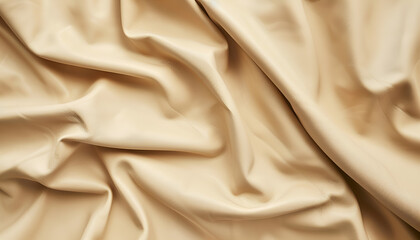 Obraz premium Beautiful beige leather as background, top view