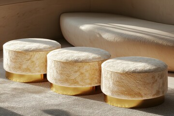 Assortment of fresh artisanal cheeses on wooden surface