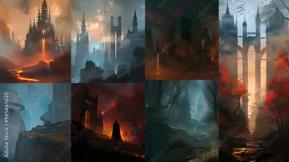Poster how visual elements are arranged to guide the viewer’s attention and communicate the importance of different story aspects.