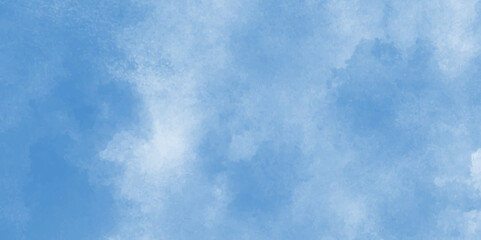 watercolor design with watercolor texture with tiny white clouds, Digital art painting of cloudy sky, blurred and grainy Blue powder explosion with natural cloudy clouds and fog.