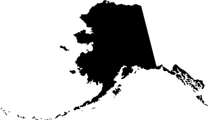 State of Alaska Silhouette Outline Graphic Design with Transparent Background  © Morgan Pressnell