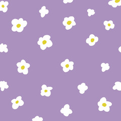 花のレトロな柄の背景素材のイラスト8