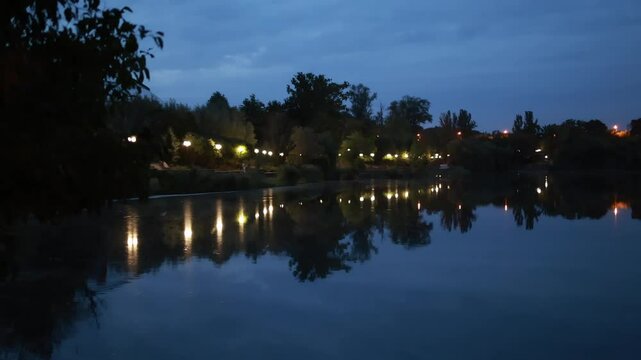 Night Donbass 09/09/2024 near the Kalmius river.