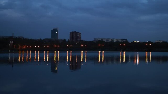 Night Donbass 09/09/2024 near the Kalmius river.