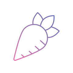 Carrot vector icon stock illustration