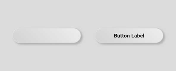 Buttons with gradient and drop shadow. Vector graphic