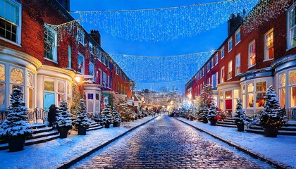 Obraz premium Christmas in Dublin, Ireland. 