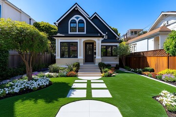 Real estate agent hosting an open house in a charming Victorian home showcasing its historic details and timeless beauty