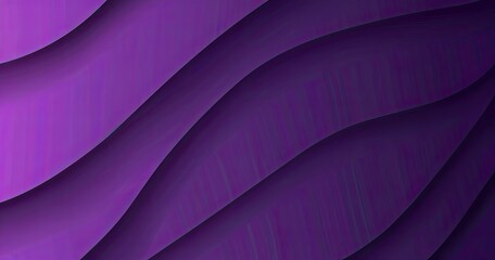Obraz premium A smooth, abstract design featuring flowing purple waves, ideal for backgrounds or graphic resources.