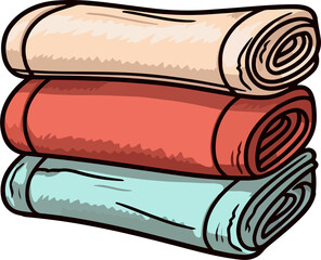 Obraz premium Towels clipart desing illustration