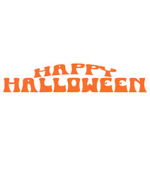 Happy Halloween Text Styling Vector 