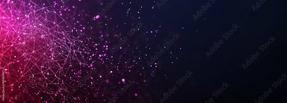 Poster network connection dots and lines for presentation design. futuristic background for presentation de