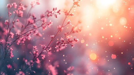 A soft watercolor background in pastel tones, featuring light bokeh effects that create a dreamy, romantic atmosphere.