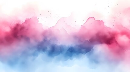 A subtle watercolor design in pastel shades of pink and blue, with a faint bokeh glow, evoking a light, romantic feel.