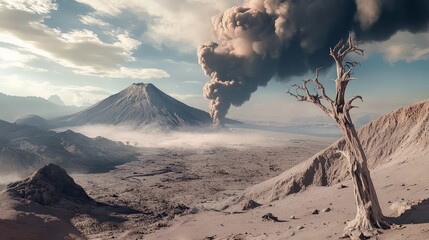 Volcanic Eruption Landscape