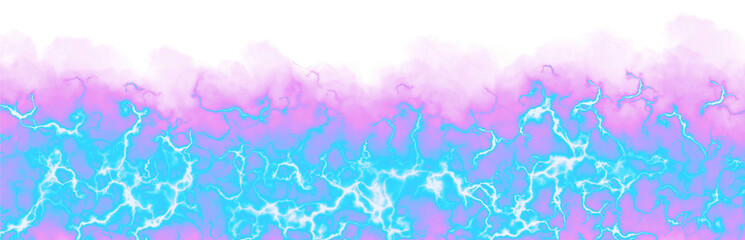 Colorful Bottom Side Lighting Cloud