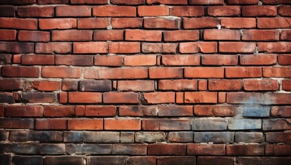 Obraz premium Grunge Red Brick Wall Texture Background