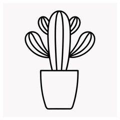 Plants & Cactus icon vector art illustration