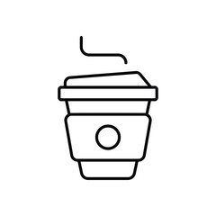 Coffee Cup vector icon stock illustration