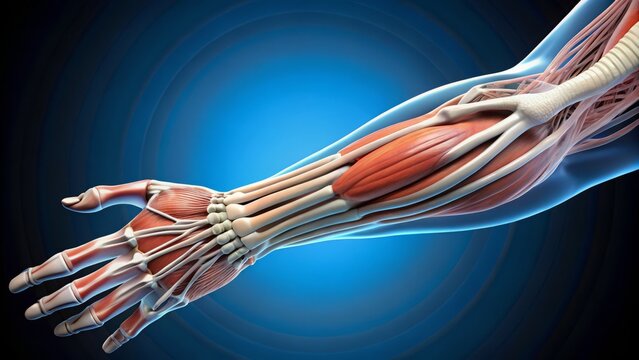 Fascial planes of forearm illustrations