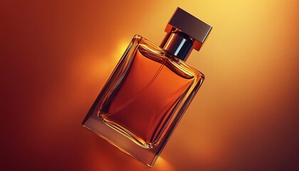 Elegant perfume bottle display in a soft-focus background perfect for a modern advertising mockup.