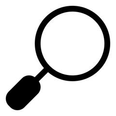 Magnifying glass icon for search and discovery