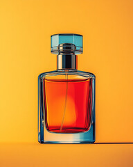 Banner, poster, perfume bottle. neo pop art.