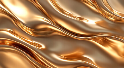 A golden abstract background with flowing organic shapes, creating an elegant and luxurious feel. 