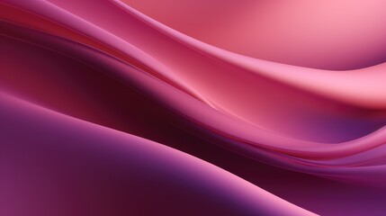 Fototapeta premium A smooth, flowing abstract design featuring gradients of pink and purple hues, creating a sense of depth and motion.