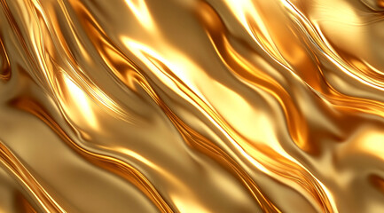 A golden abstract background with flowing organic shapes, creating an elegant and luxurious feel. 