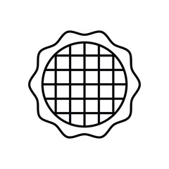 Waffle vector icon stock illustration