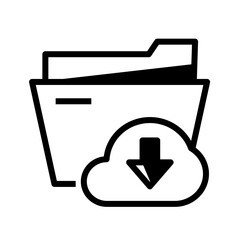 document with download arrow