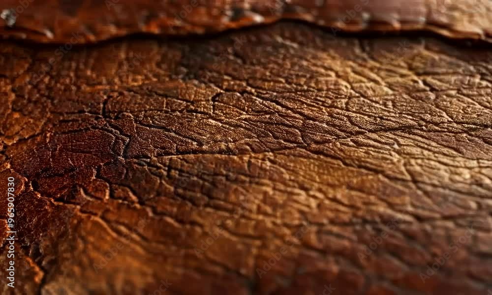 Sticker Aged leather texture with natural wear,  hyperrealistic  Video