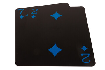 card black game deck point nine diamond seven two