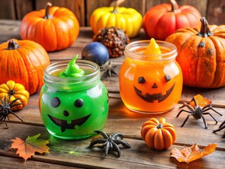 Halloween craft ideas with slime