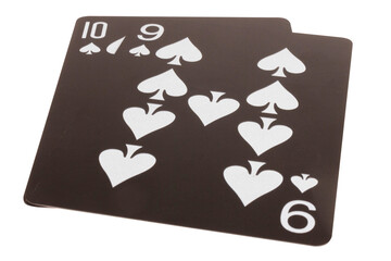 card black game deck point nine spade Ten nine