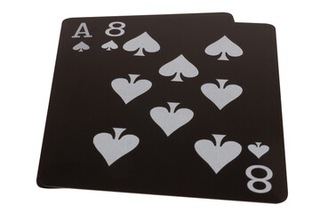 card black game deck point nine spade A one eight