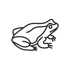 Frog Outline Icon, Vector illustration