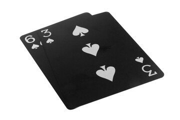 card black game deck point nine spade six three