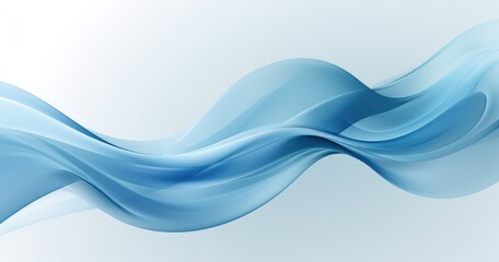 Fototapeta premium A smooth, flowing abstract design in shades of blue, evoking a sense of calm and fluidity.