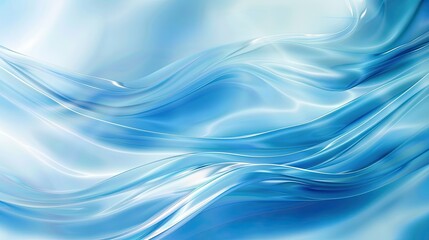 Fototapeta premium A smooth, flowing abstract design in shades of blue, evoking a sense of calm and fluidity.