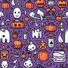 Hhalloween Pattern Background