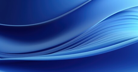 Fototapeta premium A smooth, flowing abstract design in shades of blue, evoking a sense of calm and tranquility.