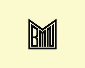 BMN logo design vector template. BMN