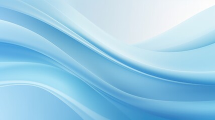 Fototapeta premium A smooth, flowing abstract design in shades of blue, evoking calmness and creativity.