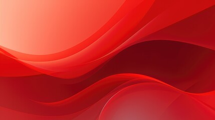 A smooth, flowing abstract design in shades of red, creating a dynamic and vibrant visual effect.