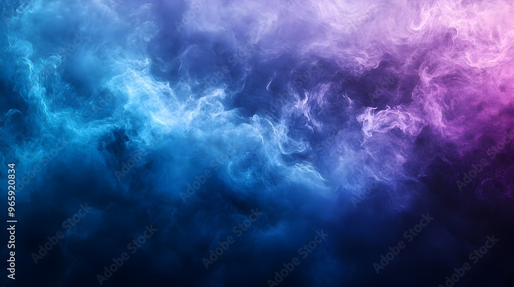 Poster mesmerizing abstract smoke and fog swirls in vibrant colorful gradient